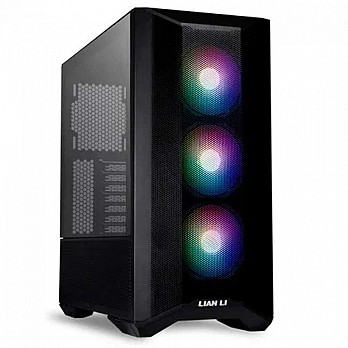 Gabinete Gamer Lian Li, Lancool II Mesh RGB, Mid Tower, Vidro Temperado, Black, Sem Fonte