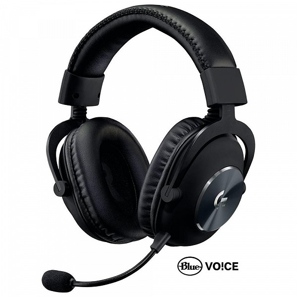 Headset Gamer Logitech G PRO X, Com Blue Voice, Som Surround 7.1, Drivers Pro-G de 50mm - 981-000817