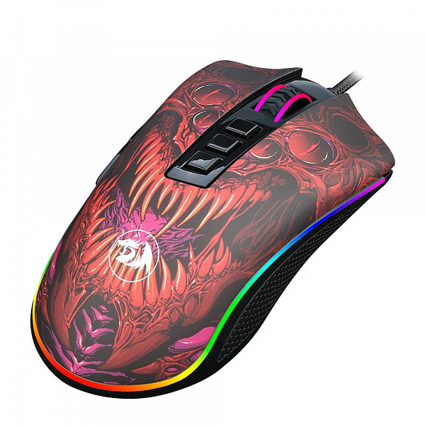 Mouse Gamer Redragon Infernal Dragon Ryu, RGB, 16000DPI, 8 Botões, Preto - ID711