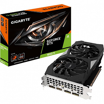 Placa de Vídeo Gigabyte Nvidia GeForce GTX 1660 Ti OC 6G, Gddr6 - GV-N166TOC-6GD