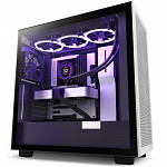 Gabinete NZXT H7 Flow, Mid Tower, ATX, Lateral em Vidro Temperado, 2x Fans, Preto e Branco - CM-H71FG-01