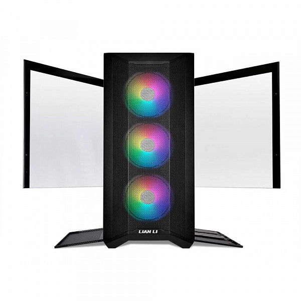 Gabinete Gamer Lian Li, Lancool II Mesh RGB, Mid Tower, Vidro Temperado, Black, Sem Fonte