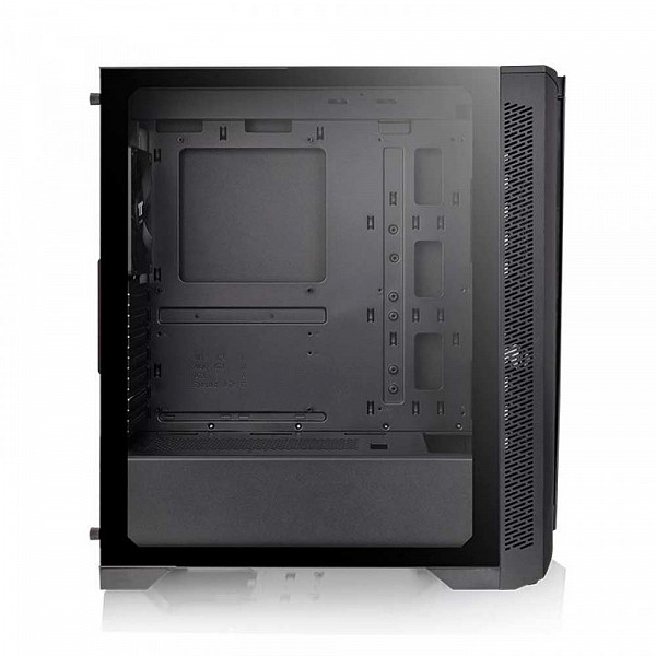Gabinete Gamer Thermaltake H350 TG RGB, Mid Tower, Vidro Temperado, Black, ATX, Sem Fonte, Com 1 Fan, CA-1R9-00M1WN-00
