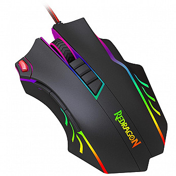 Mouse Laser Gamer Redragon Titanoboa 2 - 24000 DPI 10 Botões 5 Ajustes de Peso USB M802 RGB