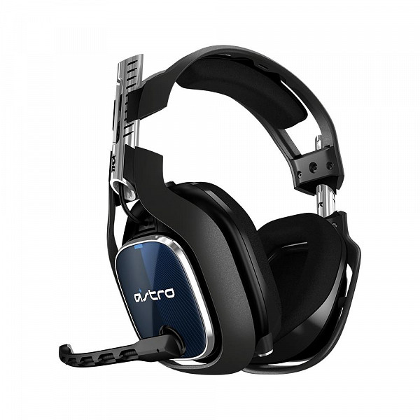 Headset ASTRO Gaming A40 TR + MixAmp Pro TR Gen 4 com Áudio Dolby - Compatível com PS4, PC, Mac - Preto/Azul - 939-001791