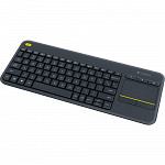 Teclado Sem Fio Logitech K400 Plus com Touchpad, Multimídia, Unifying, ABNT2, Cinza - 920-007125