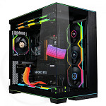 Kit Fan Com 3 Unidades Lian Li Uni Fan SL Wireless LCD, Reverse Blade, ARGB, 120mm, Com Tela, Black, 12RSLLCD1W3B