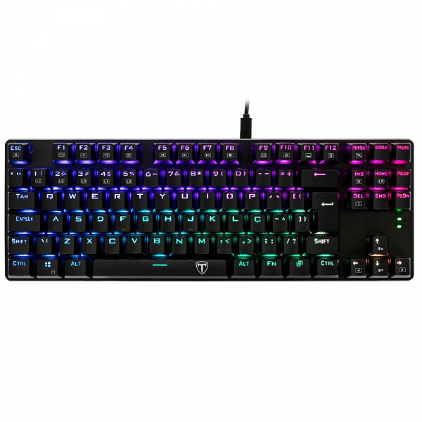 Teclado Mecânico Gamer T-Dagger Bora, RGB, Switch Outemu Red, ABNT2 - T-TGK315-RD (PT-RED)