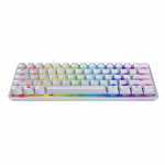 Teclado Óptico-Mecânico Gamer Razer Huntsman Mini, Chroma, Razer Switch Purple, US, Mercury White - RZ03-03390300-R3M1