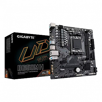 Placa Mãe Gigabyte B650M H, Chipset B650, AMD AM5, MATX, DDR5