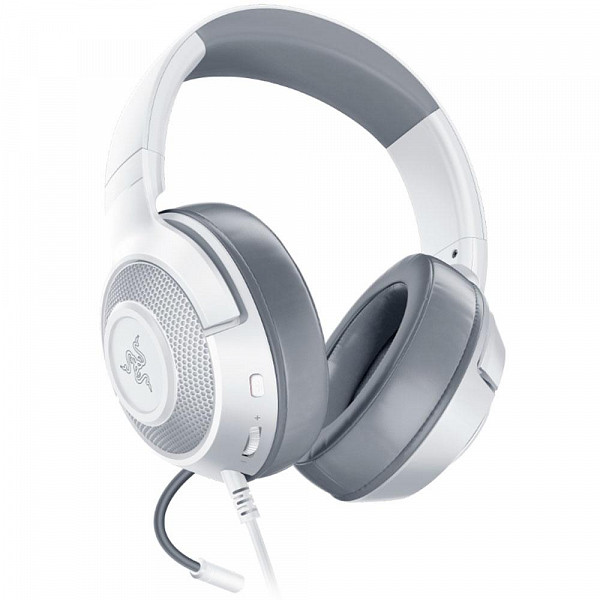 Headset Gamer Razer Kraken X, P2, Drivers 40mm, Mercury White - RZ04-02890300-R3U1