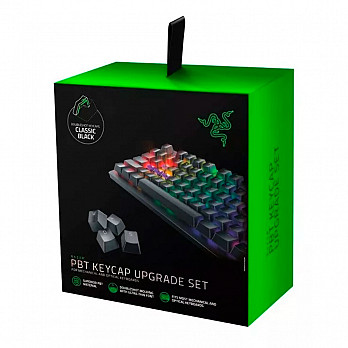 Conjunto de atualização de teclas Razer PBT - preto clássico