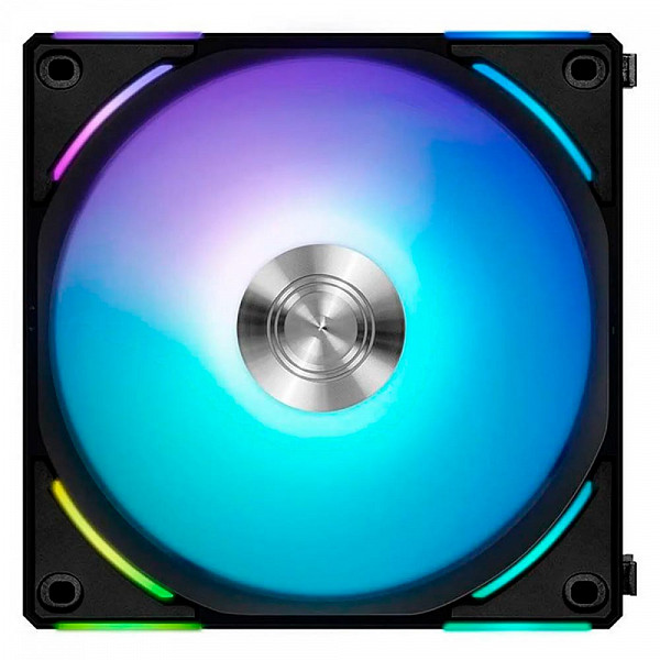 Kit Fan Lian Li com 3 Unidades Uni Fan AL120 V2, 120mm, ARGB, Black, UF-AL120V2-3B