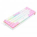 Teclado Mecânico Gamer Redragon Draconic Pro, RGB, Switch Brown, USB, Bluetooth, ABNT2, Branco e Rosa - K530WP-RGB-PRO (PT-BROWN)