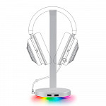 Suporte Para Headset Razer Base Station V2 Chroma Mercury, RC21-01510300-R3M1