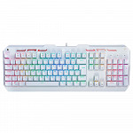 Teclado Mecânico Gamer Redragon Varuna Lunar K559W RGB, Switch Brown, ABNT2, White