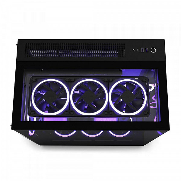 Gabinete Gamer NZXT H9 Elite, Mid Tower, RGB, ATX, Lateral, Frontal e Topo em Vidro, Preto - CM-H91EB-01