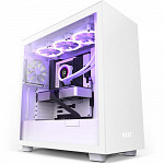 Gabinete NZXT H7, Mid Tower, ATX, Lateral em Vidro Temperado, 2x Fans, Branco - CM-H71BW-01