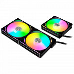 Kit Fan Lian Li com 3 Unidades Uni Fan AL120 V2, 120mm, ARGB, Black, UF-AL120V2-3B
