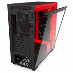 Gabinete Gamer NZXT H710, Mid Tower, com FAN, Lateral em Vidro, Preto/Vermelho - CA-H710B-BR