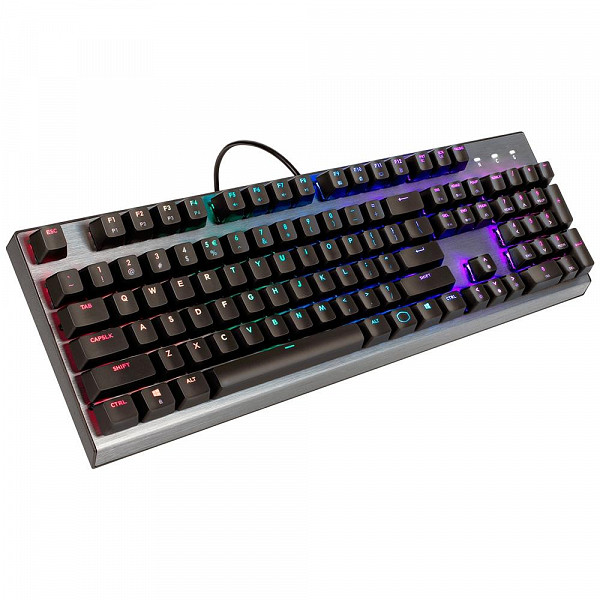 Teclado Mecânico Gamer Cooler Master CK350, RGB, Switch Outemu Red, PT-EU - CK-350-KKOR1