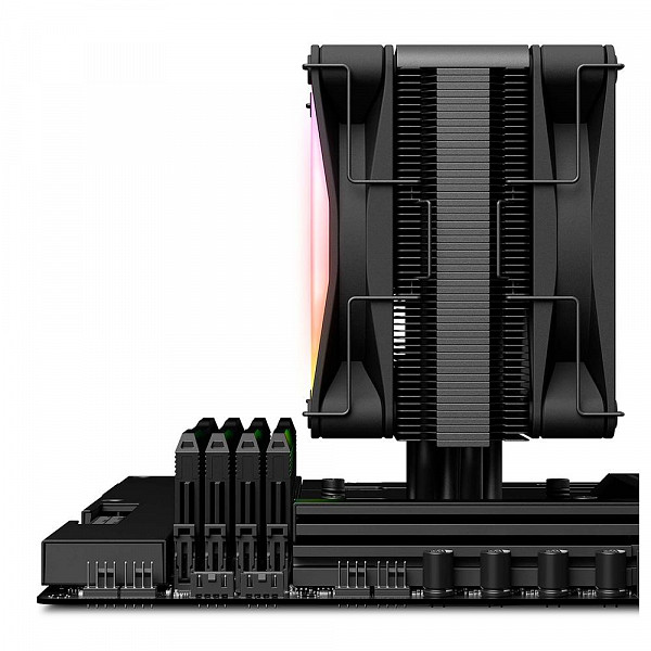 Cooler para Processador NZXT T120, 120mm, RGB, Intel e AMD, Preto - RC-TR120-B1