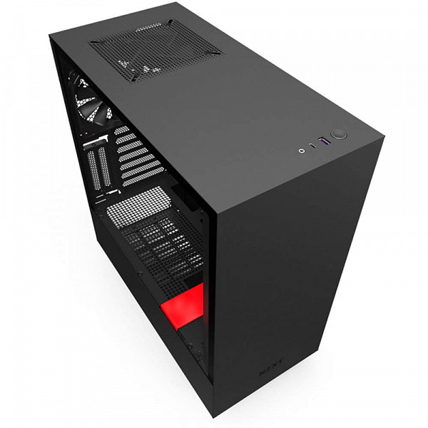 Gabinete Gamer NZXT H510i, Mid Tower, Com 2 Fans, Vidro Temperado, Red, S-Fonte, CA-H510I-BR