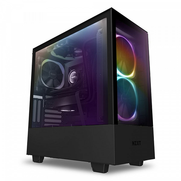 Gabinete Gamer NZXT H510 ELite, Mid Tower, Com 2 Fans, Vidro Temperado, Black, S-Fonte, CA-H510E-B1