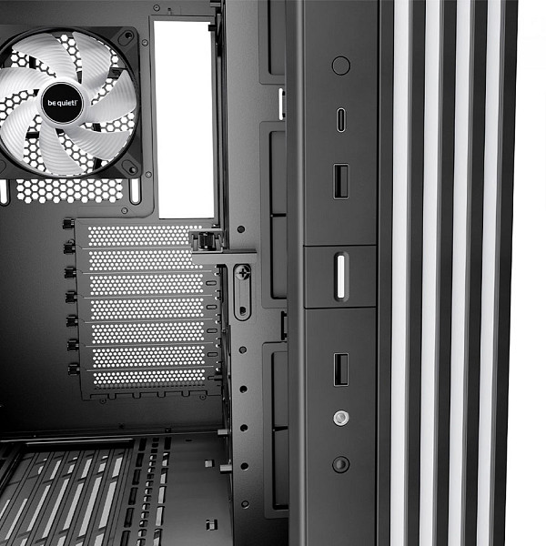 Gabinete Gamer Be Quiet Light Base 600 DX, ARGB, Mid Tower, ATX, Vidro Temperado, Sem Fans, Preto, BGW65