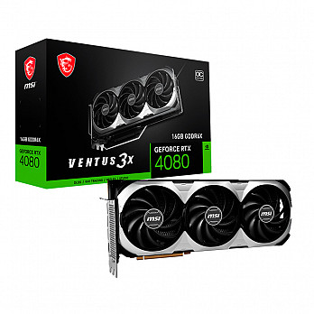 Placa De Vídeo Nvidia Msi Geforce RTX 4080 Ventus 16GB DDR6, 256 Bits - 912-V511-044