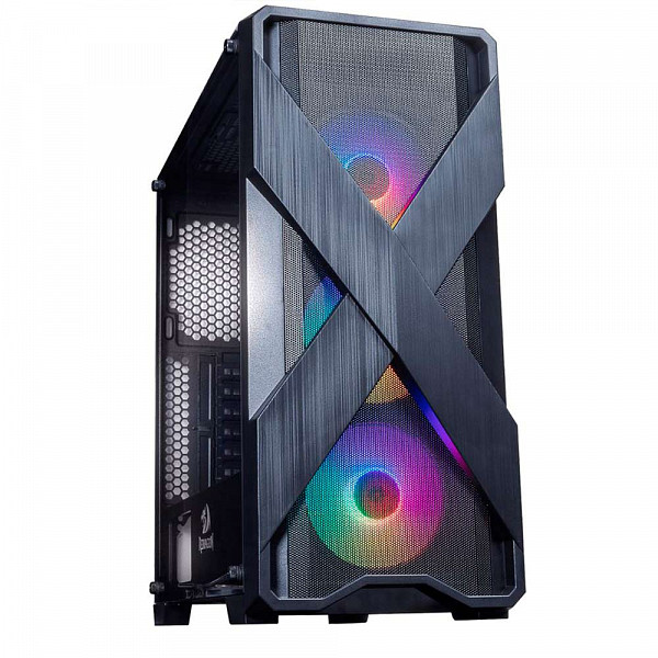 Gabinete Gamer Redragon Brawn, Mid Tower, S-Fan, Vidro Temperado, Black, S-fonte