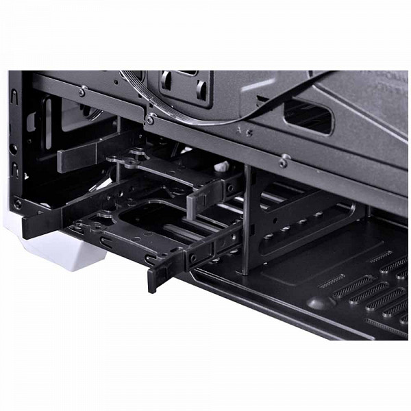 Gabinete Gamer PCYes Nova Branco com 1 Fan Led 7 Cores, Lateral em Acrílico - NOVBC7C1FCA