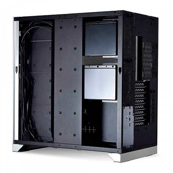 Gabinete Gamer Lian Li O11 Dynamic XL, Full Tower, Vidro Temperado, Silver, S-Fonte