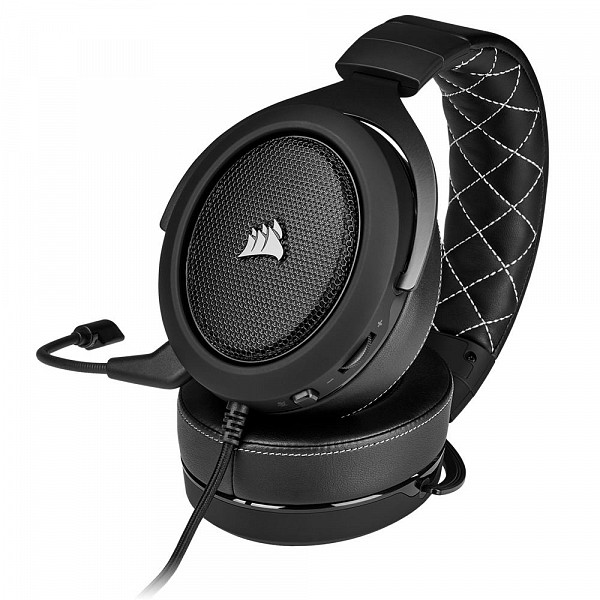 Headset Gamer Corsair HS60 PRO USB/P2, Surround 7.1,Drivers 50mm, Carbono - CA-9011213-NA