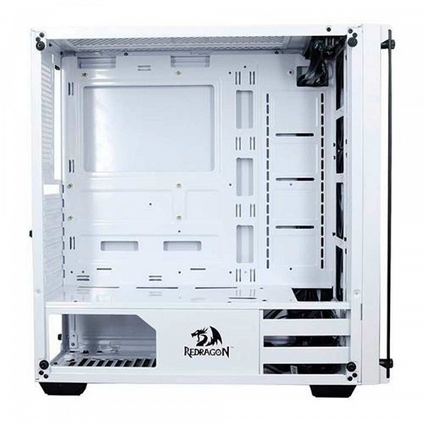 Gabinete Gamer Redragon Wheel Jack Vidro Temperado Branco - GC-606WH