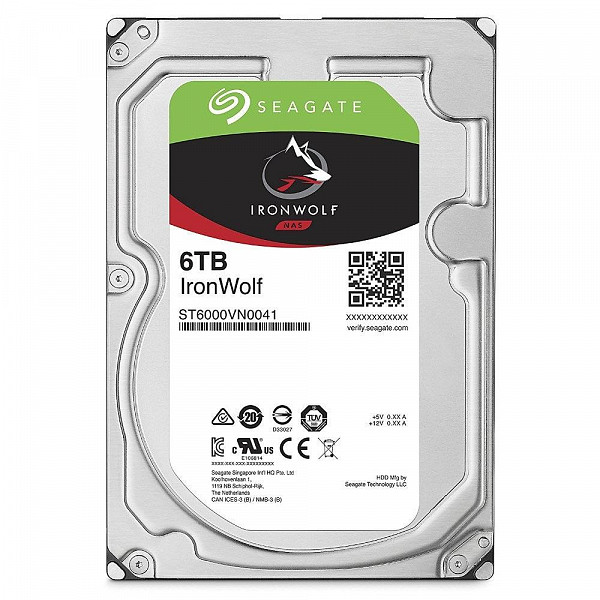 HD Seagate IronWolf NAS, 6TB, 3.5´, SATA - ST6000VN0041