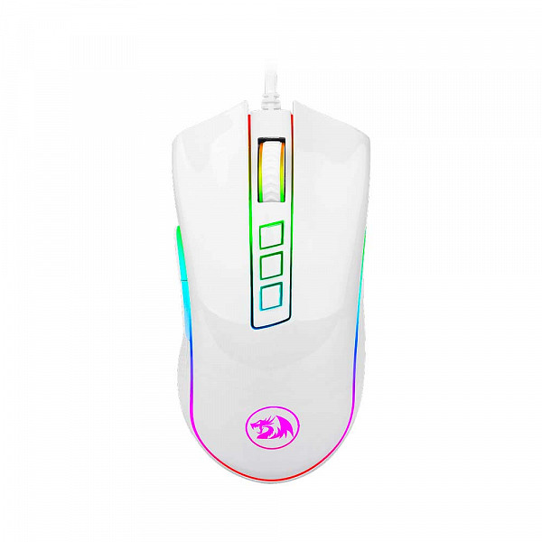 Mouse Gamer Redragon Cobra M711 RGB, 10000 DPI, 7 Botões Programáveis, White