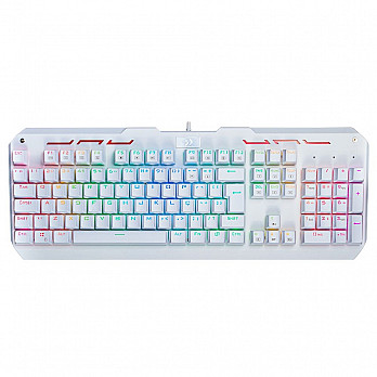 Teclado Mecânico Gamer Redragon Varuna Lunar K559W RGB, Switch Red, ABNT2, White