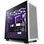 Gabinete NZXT H7 Flow, Mid Tower, ATX, Lateral em Vidro Temperado, 2x Fans, Preto e Branco - CM-H71FG-01