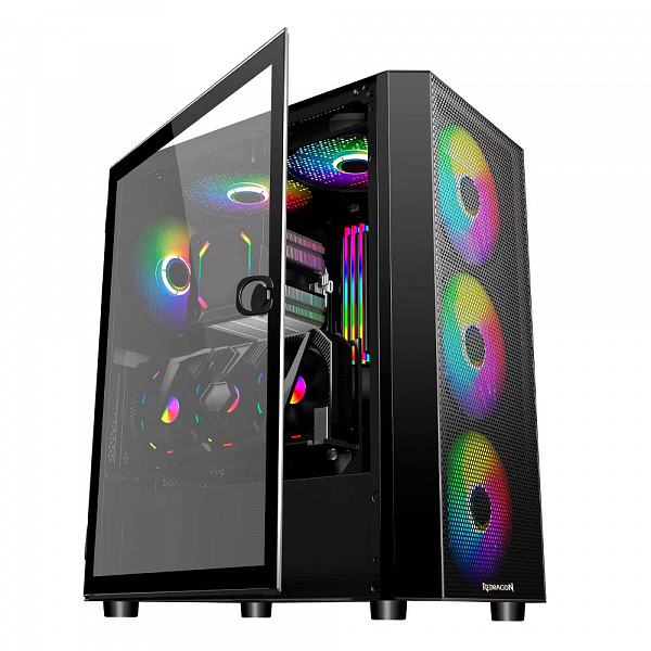 Gabinete Gamer Redragon Skyfire Vidro Temperado  GC-XA211 Sem Fans