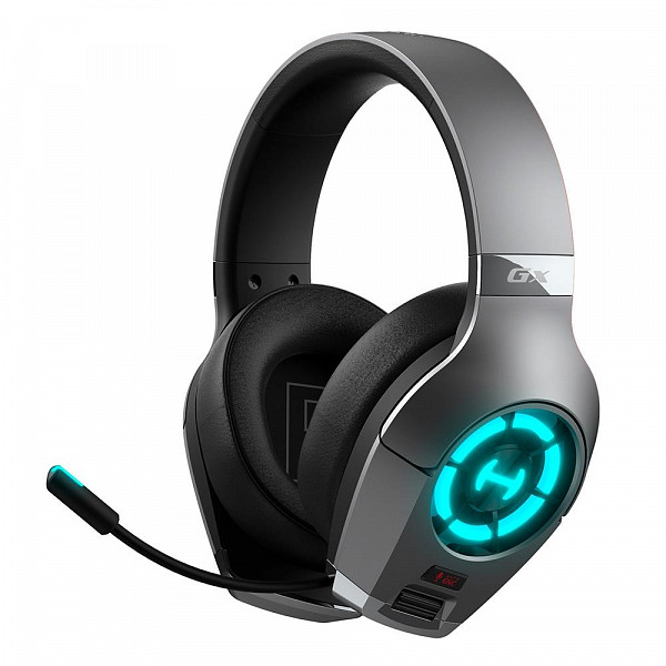 Headset Gamer Edifier Hi-Res GX Hecate, Microfone com Haste Retrátil, P2, USB Type-C, LED, Modo Game - GX-Cinza