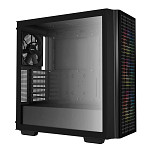 Gabinete Gamer Deepcool CG540, Mid Tower, 3x Cooler ARGB, Lateral em Vidro Temperado, Preto - R-CG540-BKAGE4-G-1
