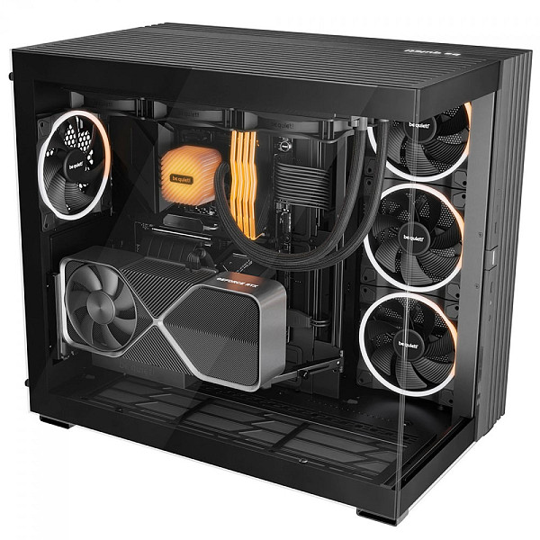 Gabinete Gamer Be Quiet Light Base 900 DX, ARGB, Full Tower, EATX, Vidro Temperado, Sem Fans, Preto, BGW69