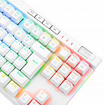 Teclado Óptico Gamer Redragon Magic-Wand PRO RGB, RGB, Switch Vermelho, ABNT2, 12 Teclas Multimídia, Branco - K587W-RGB-PRO (PT-RED)