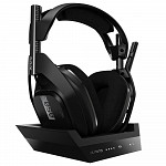Headset Sem Fio ASTRO Gaming A50 + Base Station Gen 4 com Áudio Dolby - Compatível com PS4, PC, Mac - Preto/Prata - 939-001674