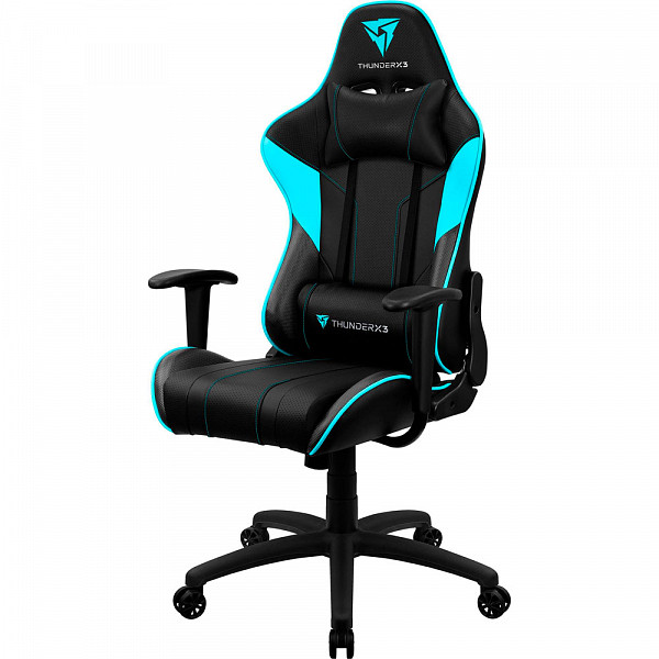 Cadeira Gamer ThunderX3 EC3 Preto/Ciano, EC3-PT/CYAN
