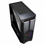 Gabinete Gamer Redragon Grindor, Mid Tower, 2x Fans 120mm RGB, Lateral em Vidro Temperado, Preto - GC-616