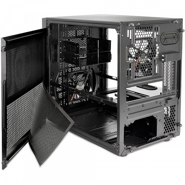 Gabinete Thermaltake Core X1 ITX Cube Case Com Janela Lateral Acrilica CA-1D6-00S1WN-00 Black