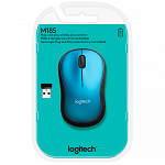 Mouse Logitech M185 Sem Fio Azul 1000 DPI
