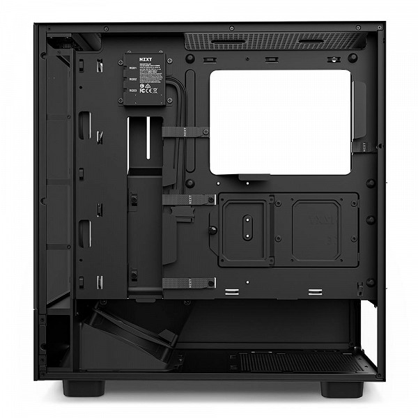 Gabinete NZXT H5 Elite Compact, Mid Tower, RGB, ATX, Lateral e Frontal em Vidro Temperado, 3x Cooler Fan, Preto - CC-H51EB-01